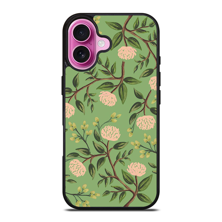 RIFLE PAPER EMERALD PEONIES iPhone 16 Plus Case