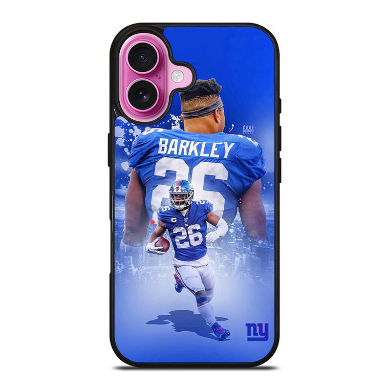 SAQUON BARKLEY NEW YORK GIANTS BACK iPhone 16 Plus Case