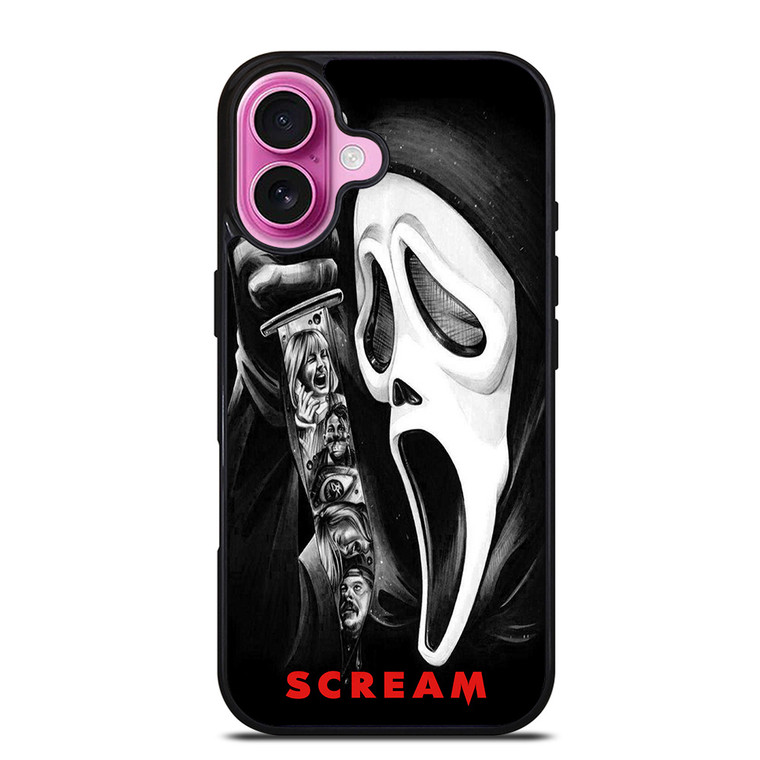 SCREAM HORROR MOVIE iPhone 16 Plus Case