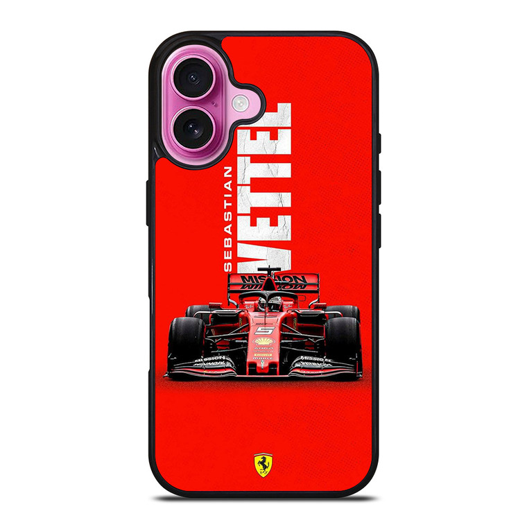 SEBASTIAN VETTEL FERRARI F1 iPhone 16 Plus Case SEBASTIAN VETTEL FERRARI F1 iPhone 16 Plus Case