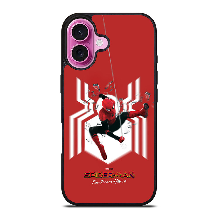 SPIDERMAN FAR FROM HOME LOGO RED ACTION iPhone 16 Plus Case SPIDERMAN FAR FROM HOME LOGO RED ACTION iPhone 16 Plus Case