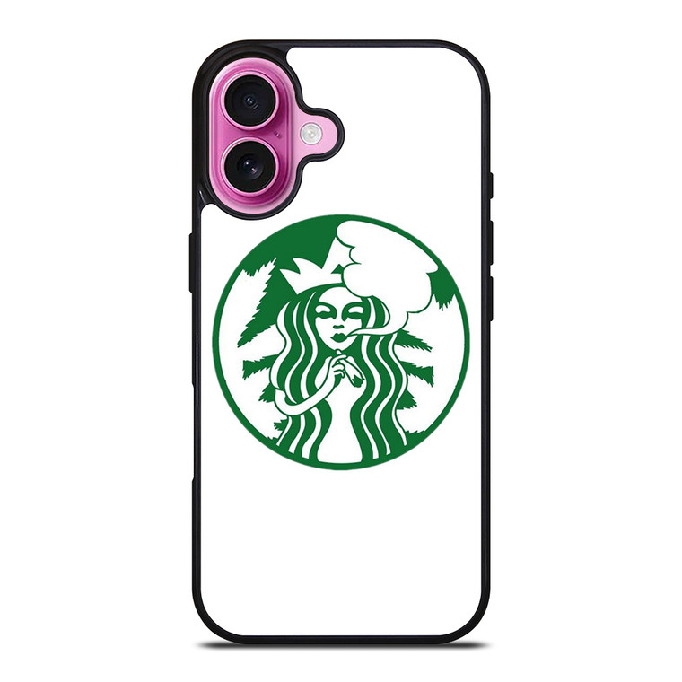 STARBUCKS MARIJUANA ART iPhone 16 Plus Case