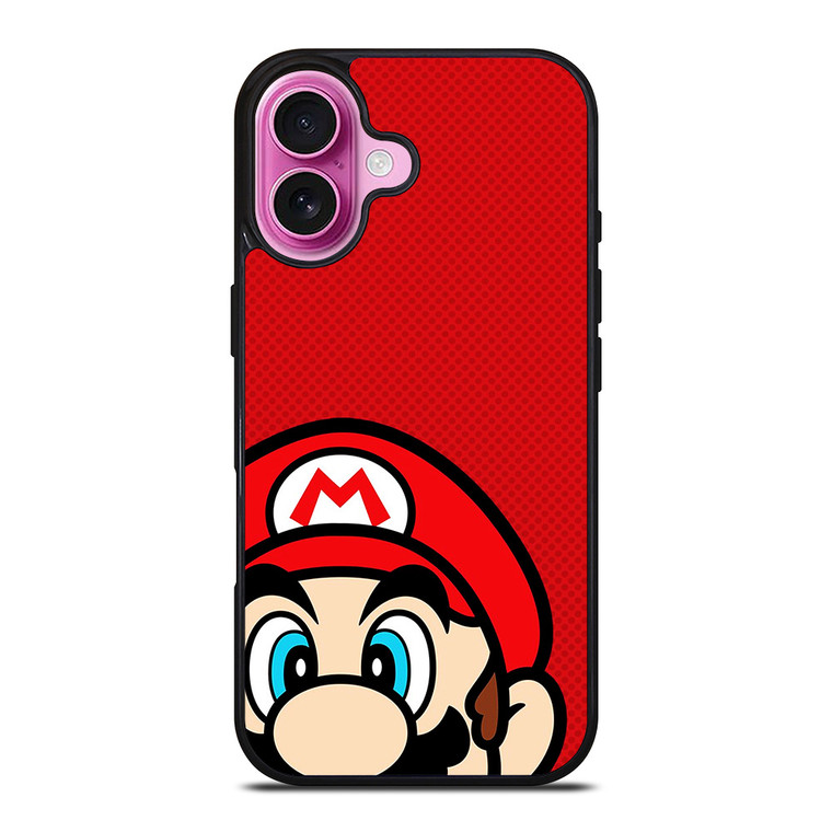 SUPER MARIO BROS FACE NINTENDO GAMES iPhone 16 Plus Case SUPER MARIO BROS FACE NINTENDO GAMES iPhone 16 Plus Case