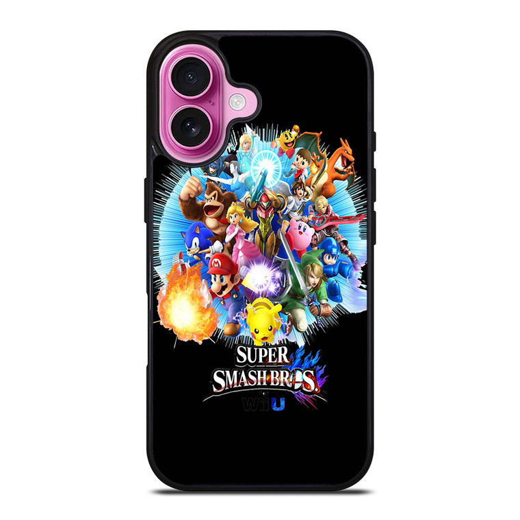 SUPER SMASH BROS WIIU iPhone 16 Plus Case SUPER SMASH BROS WIIU iPhone 16 Plus Case