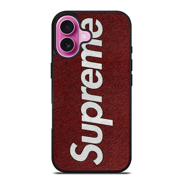 SUPREME LOGO ON CANVAS iPhone 16 Plus Case