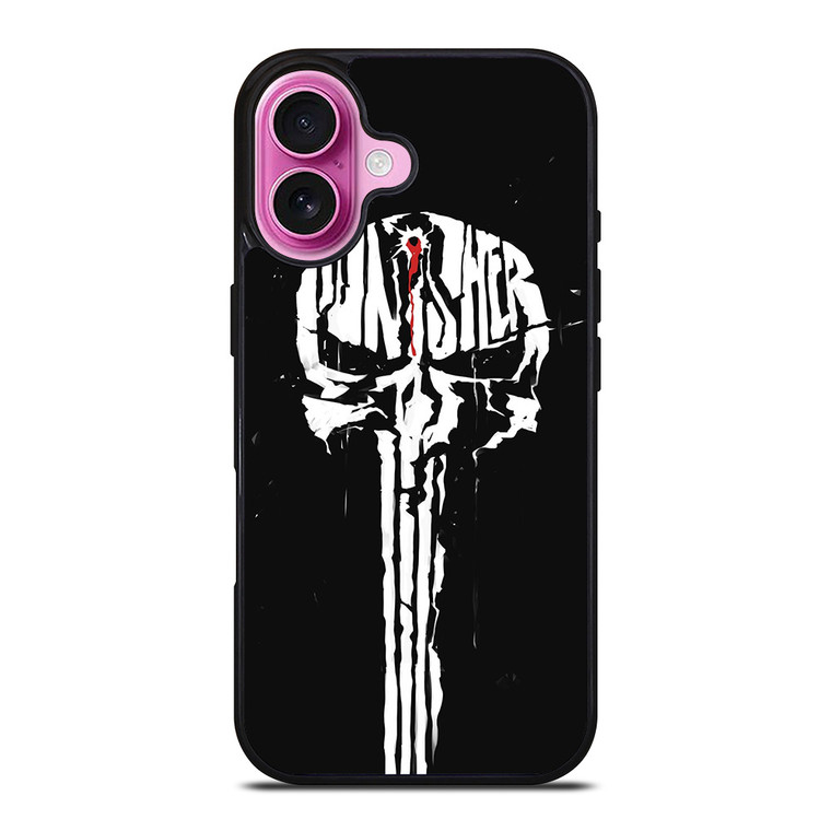 THE PUNISHER SKULL SPLASH EFFECT iPhone 16 Plus Case