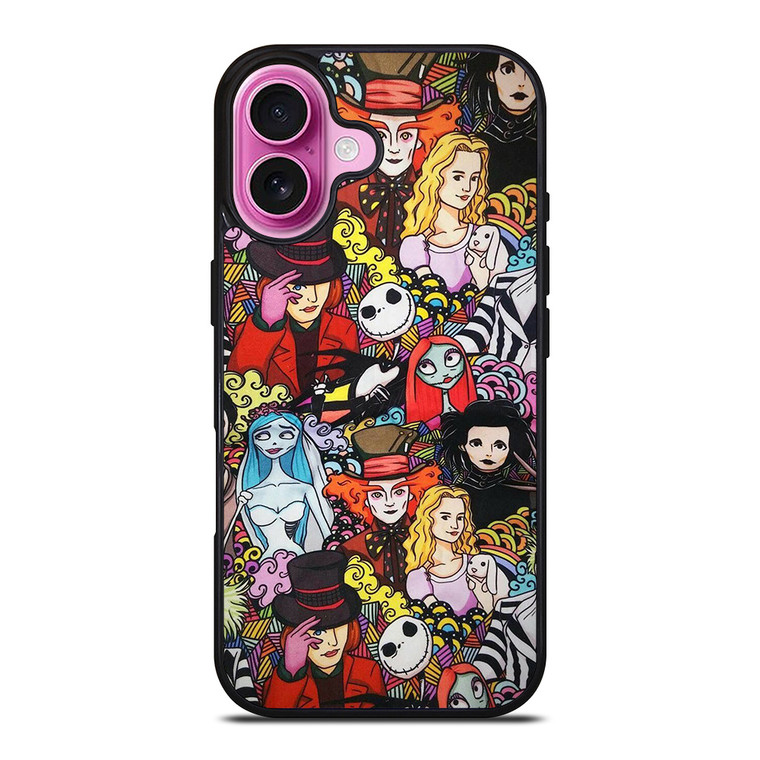 TIM BURTON CHARACTERS iPhone 16 Plus Case TIM BURTON CHARACTERS iPhone 16 Plus Case