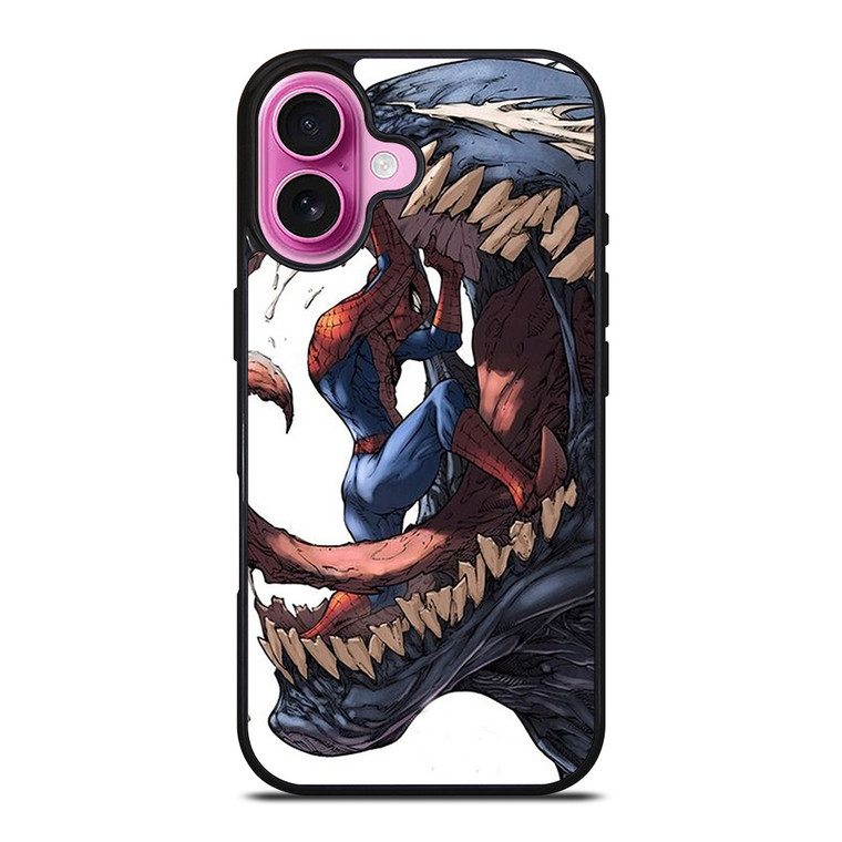 VENOM VS SPIDERMAN MARVEL CARTOON iPhone 16 Plus Case VENOM VS SPIDERMAN MARVEL CARTOON iPhone 16 Plus Case