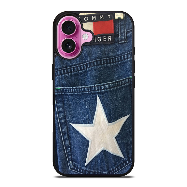 VINTAGE 90s TOMMY HILFIGER DENIM iPhone 16 Plus Case