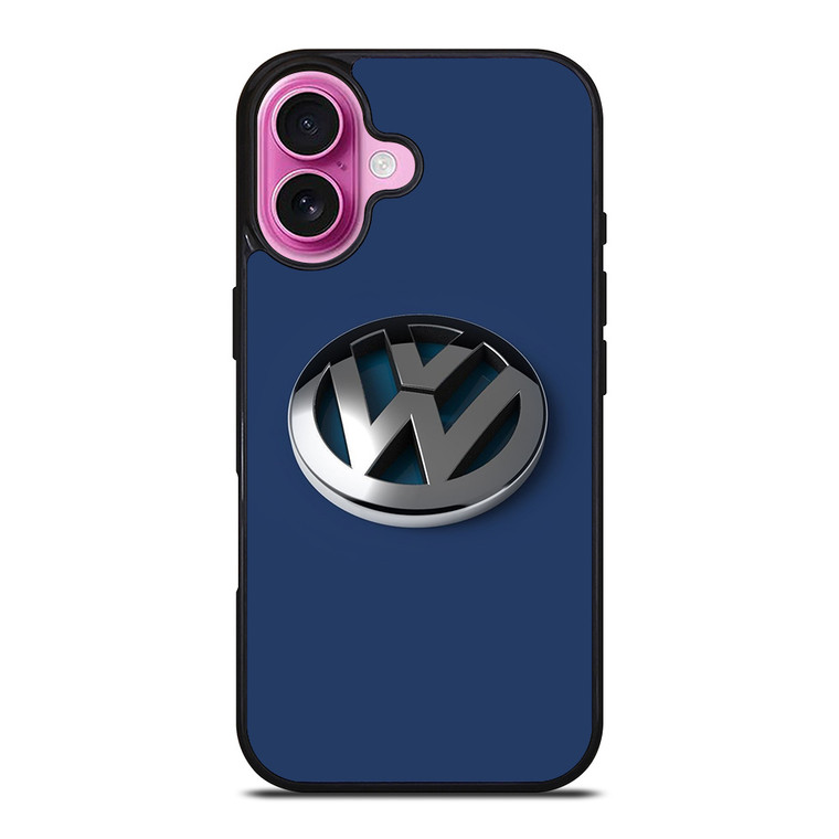 VW VOLKSWAGEN GLOSSY LOGO EMBLEM iPhone 16 Plus Case