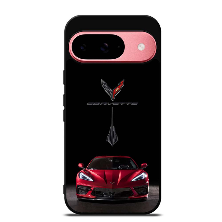 CORVETTE STINGRAY C8 RED CAR Google Pixel 9 Case