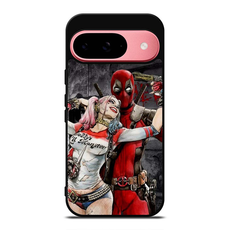 DEADPOOL HARLEY QUINN ART LOVE Google Pixel 9 Case