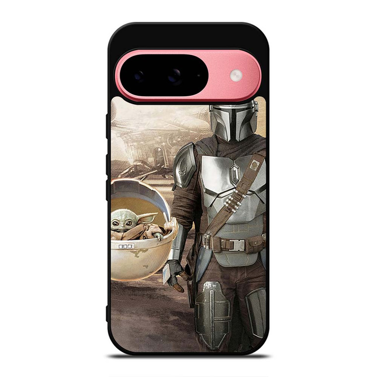 MANDALORIAN AND BABY YODA SHIP Google Pixel 9 Case MANDALORIAN AND BABY YODA SHIP Google Pixel 9 Case