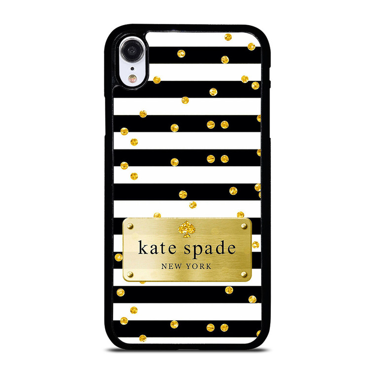 KATE SPADE POLKADOTS GOLD iPhone XR Case