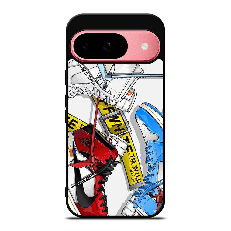 OFF WHITE AIR JORDAN SHOES Google Pixel 9 Case