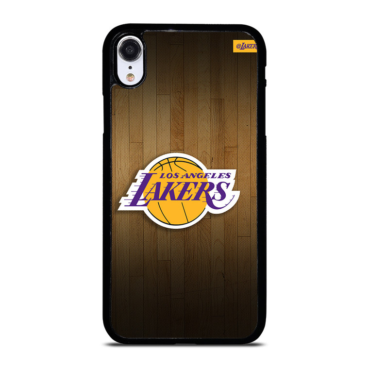 LA LAKERS BASKETBALL WOODEN iPhone XR Case