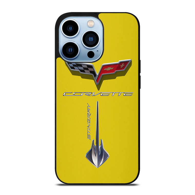 Corvette Stingray C7 Yellow iPhone 13 Pro Max Case