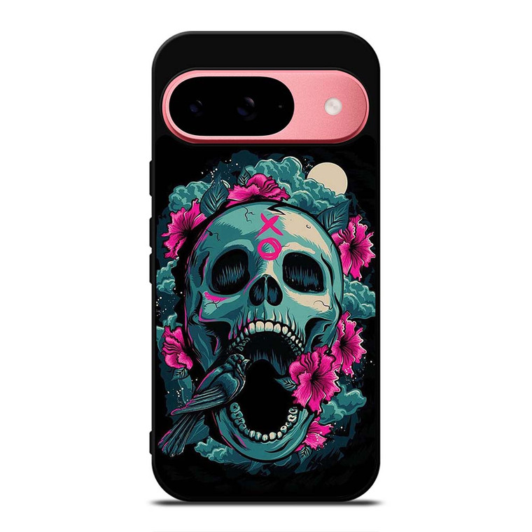 SUGAR SKULL FLOWERS TATTOO Google Pixel 9 Case
