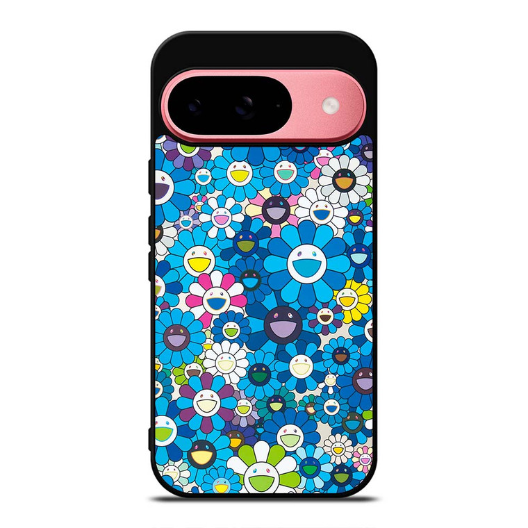 TAKASHI MURAKAMI BLUE FLOWERS Google Pixel 9 Case TAKASHI MURAKAMI BLUE FLOWERS Google Pixel 9 Case