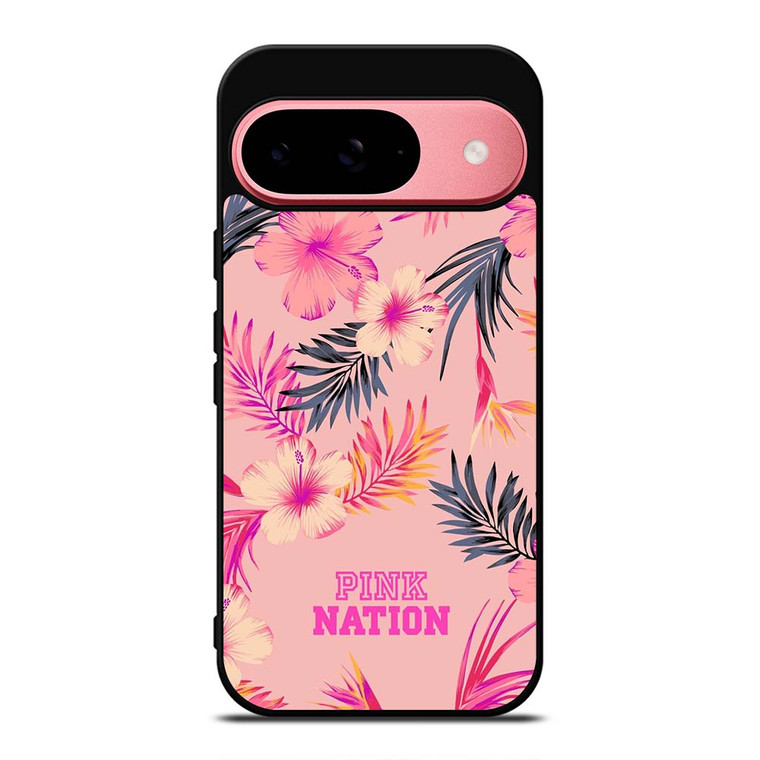 VICTORIA SECRET PINK NATION FLORAL BG Google Pixel 9 Case VICTORIA SECRET PINK NATION FLORAL BG Google Pixel 9 Case