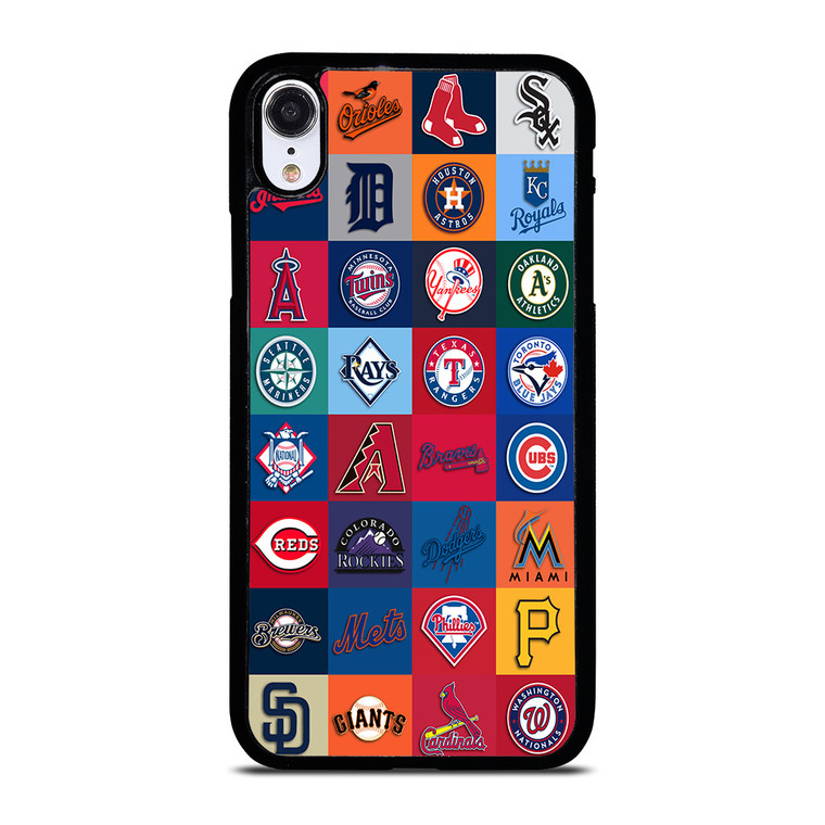 MAJOR BASEBALL LEAGUE CLUB COLLAGE iPhone XR Case