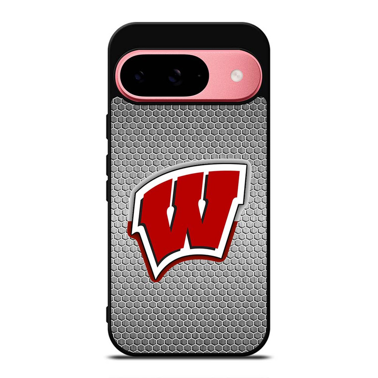 WISCONSIN BADGER EMBLEM Google Pixel 9 Case WISCONSIN BADGER EMBLEM Google Pixel 9 Case