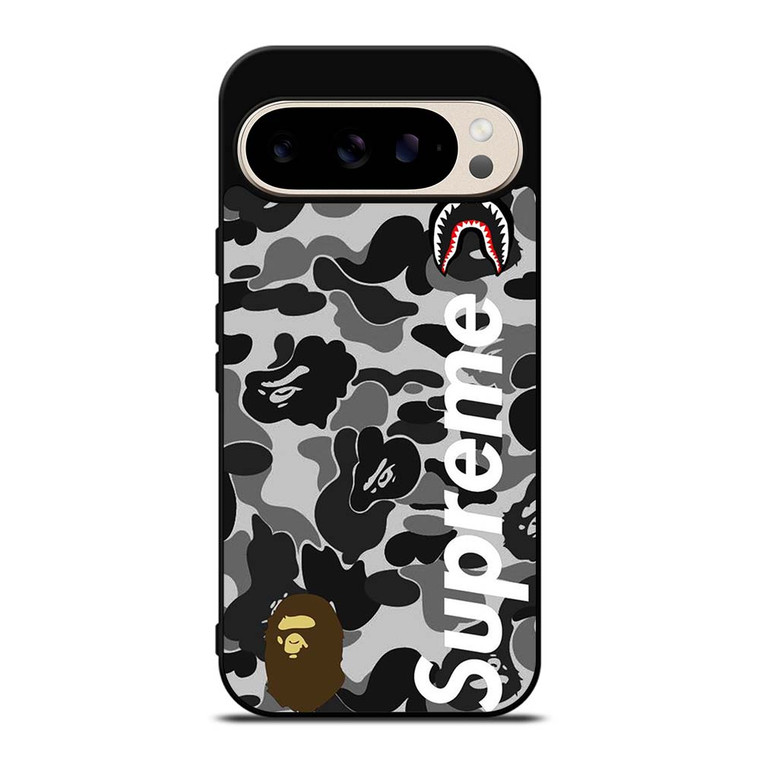 BAPE CAMO SHARK LOGO X SUPREME 946 Google Pixel 9 Pro Case