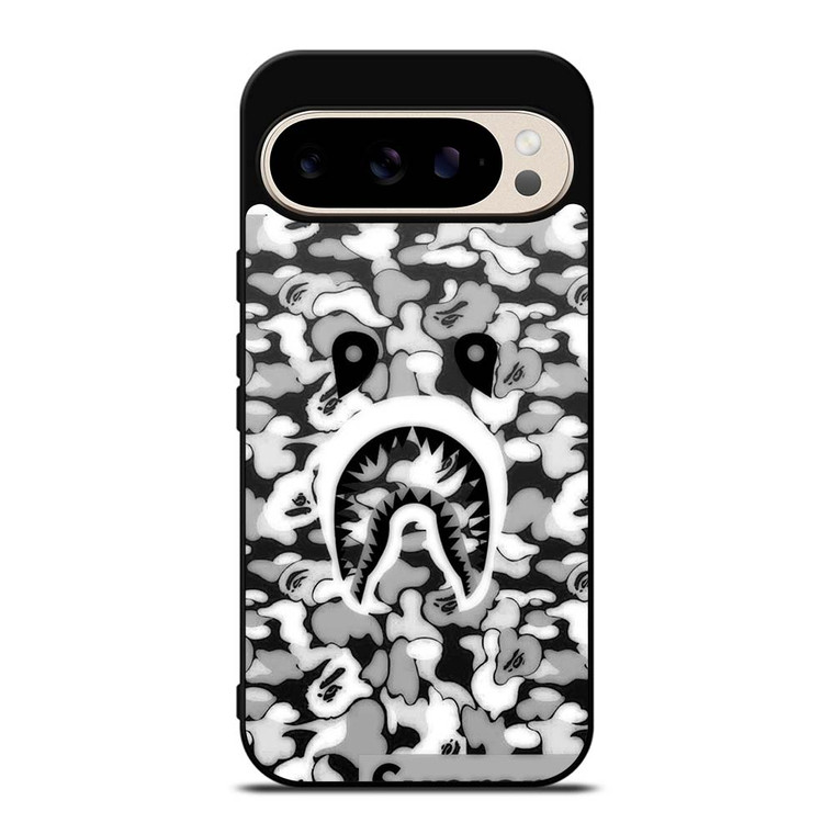 BAPE SHARK LOGO SUPREME BLACK WHITE 946 Google Pixel 9 Pro Case