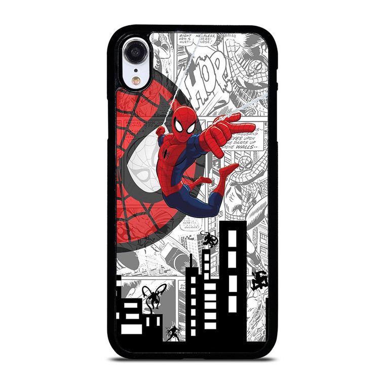 MARVEL SPIDERMAN COMIC CARTOON iPhone XR Case