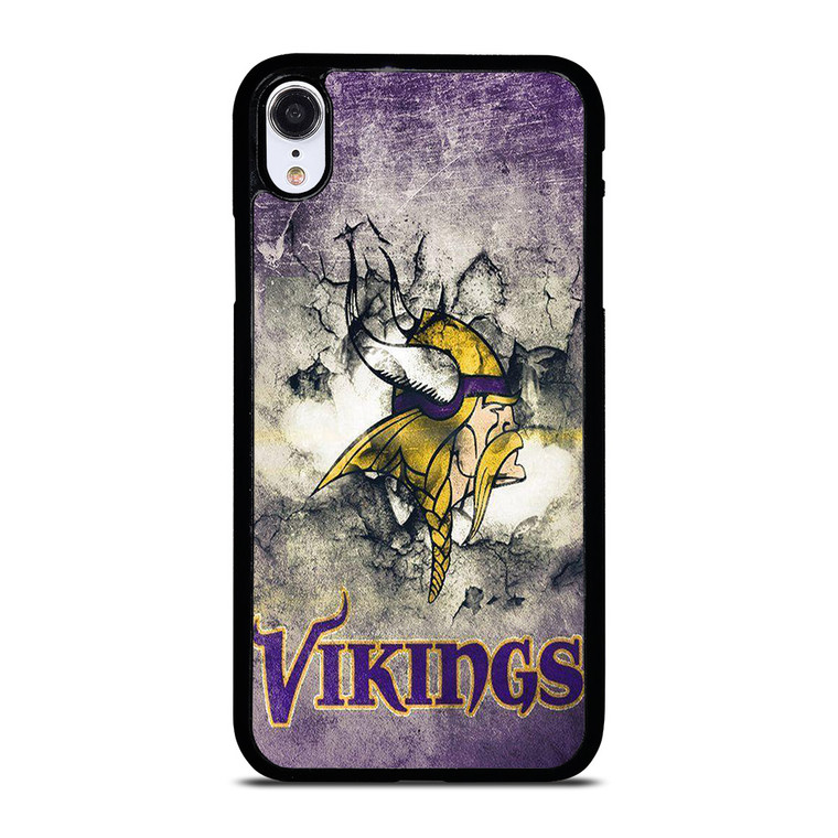 MINNESOTA VIKINGS GRUNGE LOGO iPhone XR Case