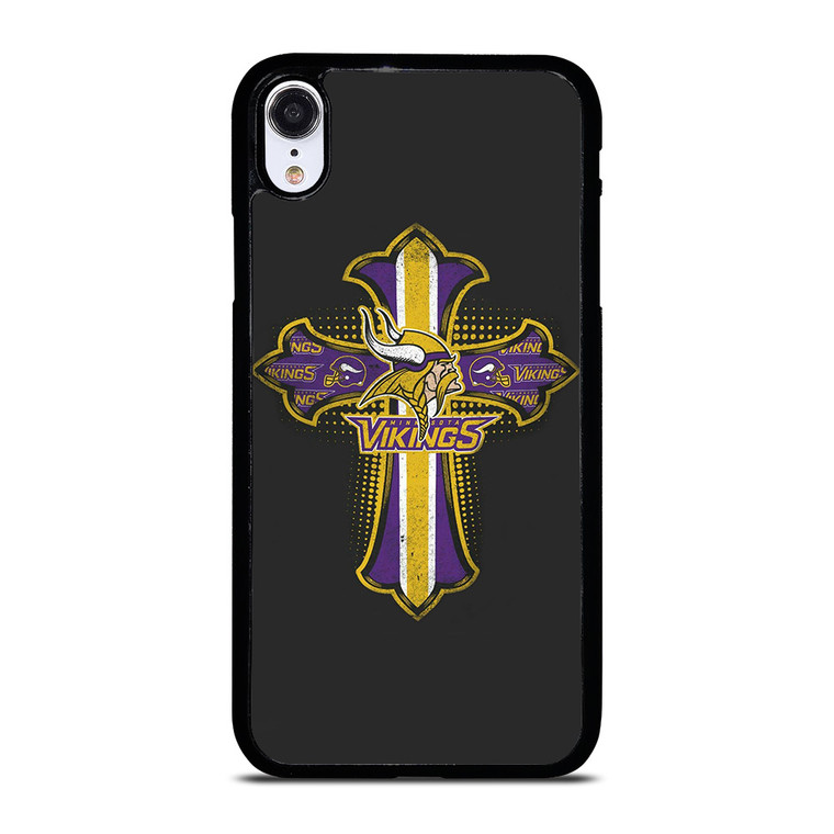 MINNESOTA VIKINGS LOGO CROSS iPhone XR Case