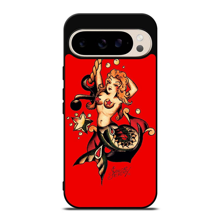 SAILOR JERRY MERMAID TATTOO 946 Google Pixel 9 Pro Case