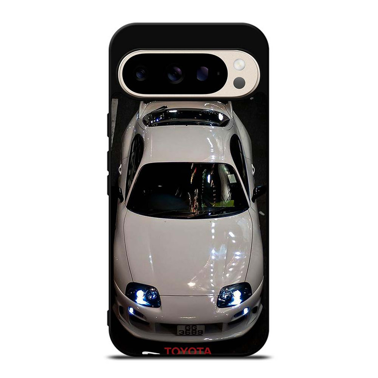 TOYOTA SUPRA WHITE CAR 946 Google Pixel 9 Pro Case TOYOTA SUPRA WHITE CAR 946 Google Pixel 9 Pro Case