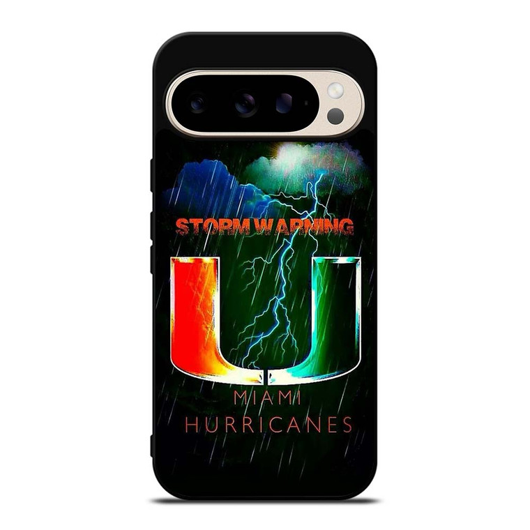 UM MIAMI HURRICANES NFL THUNDER 946 Google Pixel 9 Pro Case