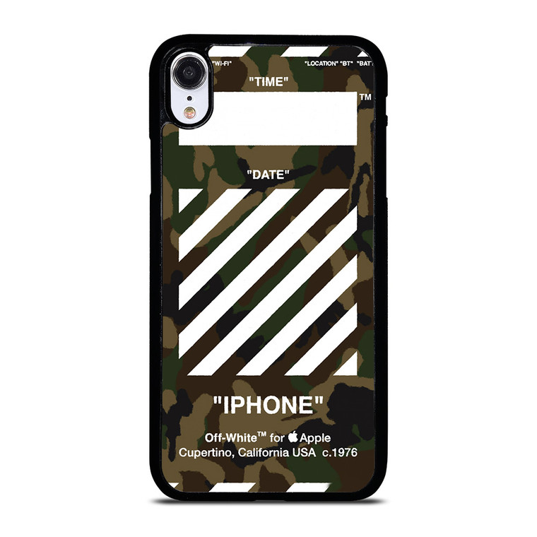 OFF WHITE CAMO BACKGROUND iPhone XR Case
