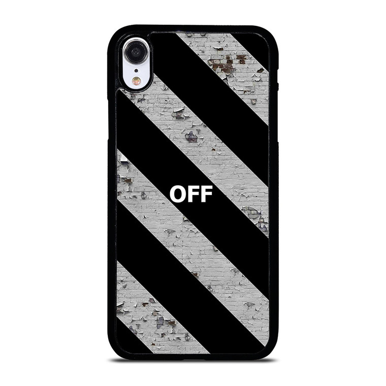 OFF WHITE LOGO STRIPE iPhone XR Case