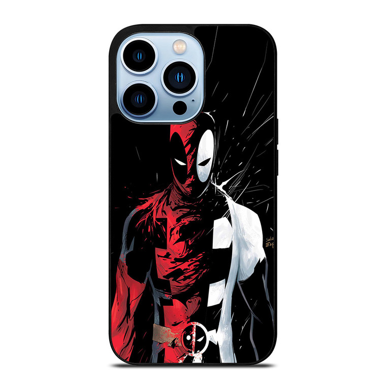 DEADPOOL BLACK IN BLACK WHITE iPhone 13 Pro Max Case