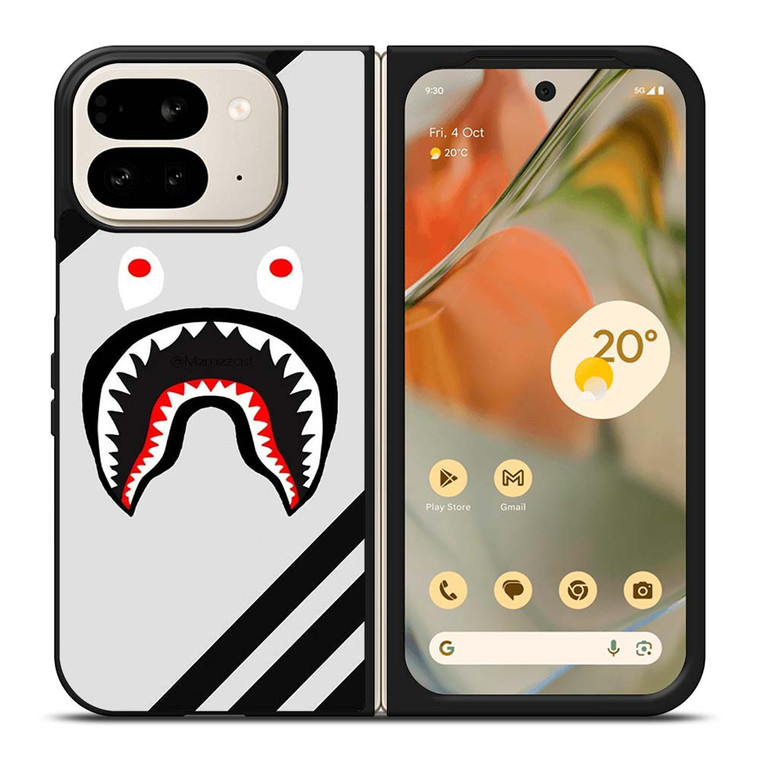 BAPE SHARK ADIDAS STRIPE Google Pixel 9 Pro Fold Case