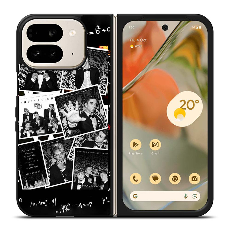 BLACK WHITE WHY DON'T WE Google Pixel 9 Pro Fold Case BLACK WHITE WHY DON'T WE Google Pixel 9 Pro Fold Case
