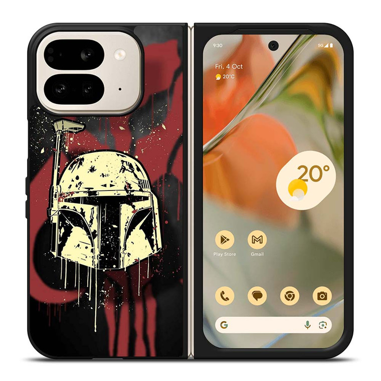 BOBA FETT HELMET STAR WARS ART Google Pixel 9 Pro Fold Case