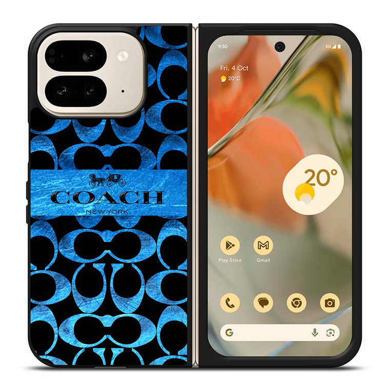 COACH NEW YORK BLUE 2 Google Pixel 9 Pro Fold Case