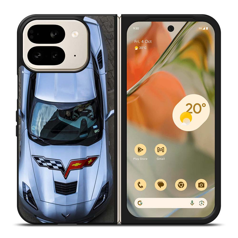 CORVETTE CAR LOGO 2 Google Pixel 9 Pro Fold Case