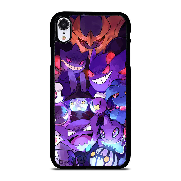 POKEMON GASTLY HAUNTER GENGAR ART GO iPhone XR Case