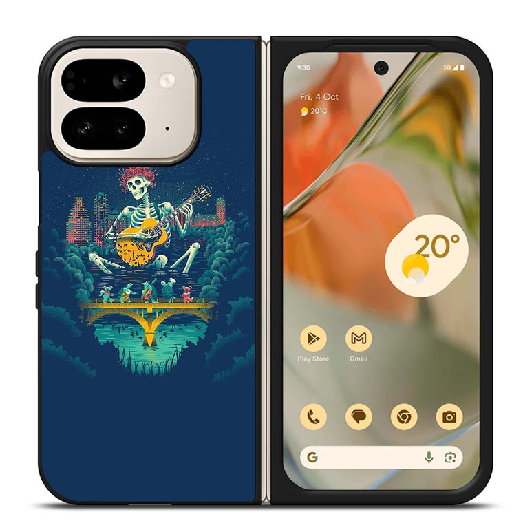 GRATEFUL DEAD SKULL GUITAR Google Pixel 9 Pro Fold Case