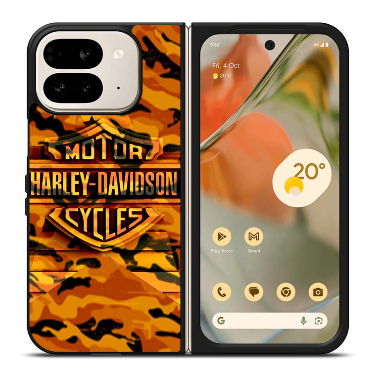 HARLEY DAVIDSON CAMO ORANGE Google Pixel 9 Pro Fold Case