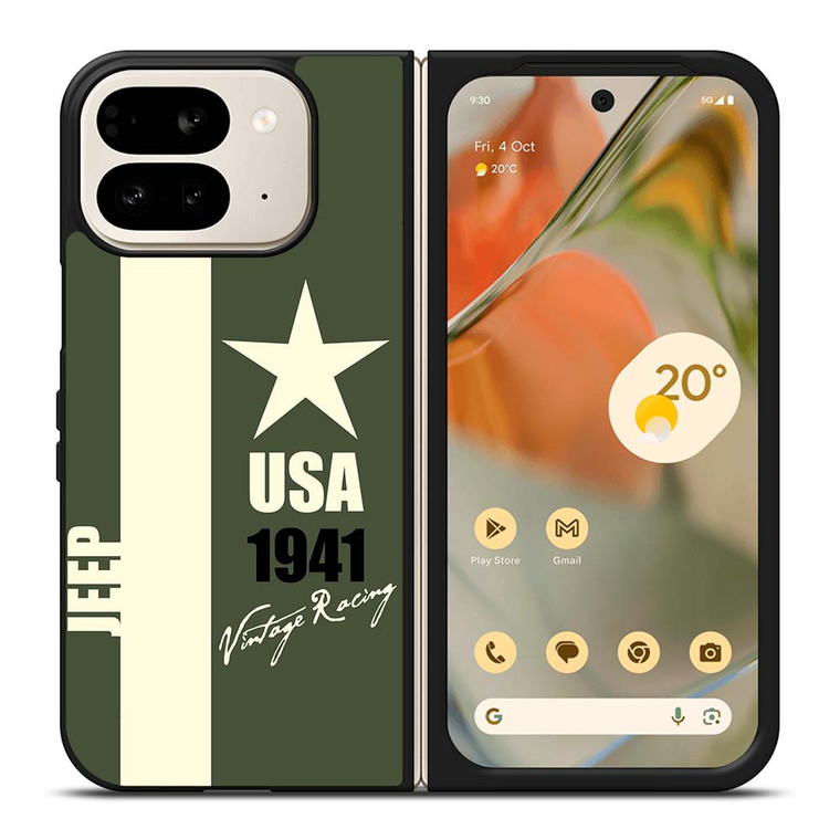 JEEP VINTAGE RACING USA Google Pixel 9 Pro Fold Case