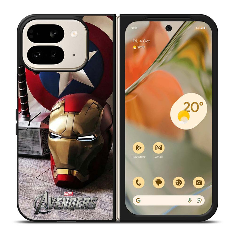 MARVEL AVENGER TEAM CAPTAIN AMERICA IRONMAN THOR Google Pixel 9 Pro Fold Case