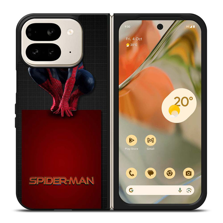 MARVEL SPIDERMAN SHOWING ACTION Google Pixel 9 Pro Fold Case