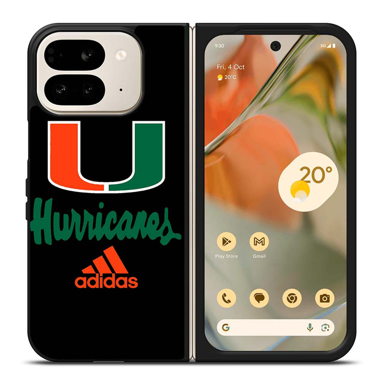 MIAMI HURRICANES ADIDAS Google Pixel 9 Pro Fold Case MIAMI HURRICANES ADIDAS Google Pixel 9 Pro Fold Case