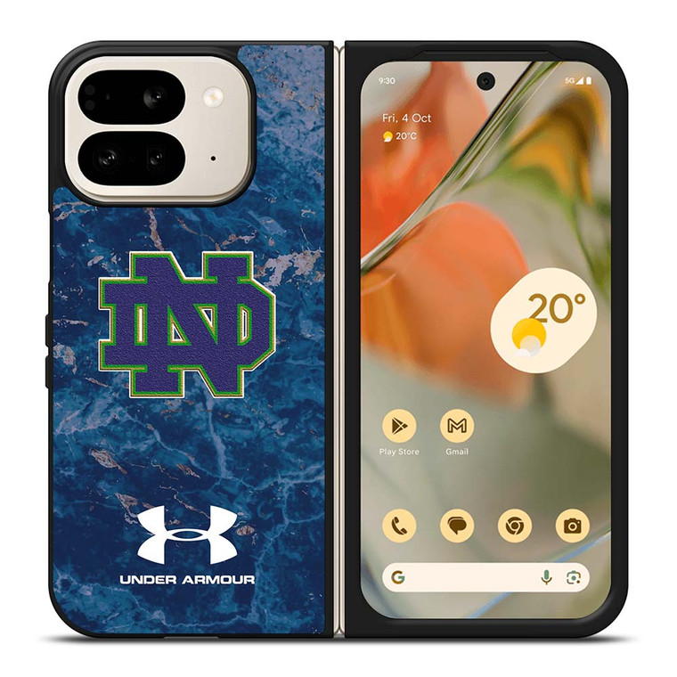 NOTRE DAME FIGHTING FOOTBALL UNDER ARMOUR Google Pixel 9 Pro Fold Case NOTRE DAME FIGHTING FOOTBALL UNDER ARMOUR Google Pixel 9 Pro Fold Case